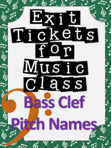 Bass Clef Exit Tickets