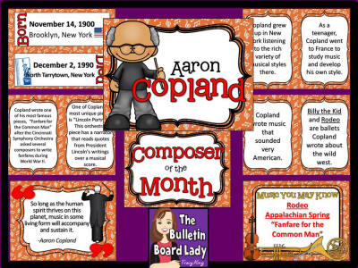 Copland Composer of the Month