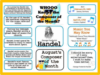 Handel Composer of the Month