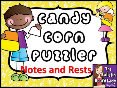 Candy Corn Notes and Rests Puzzles