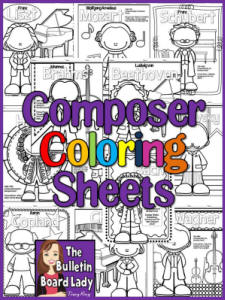 Meet the Composers COloring Sheets